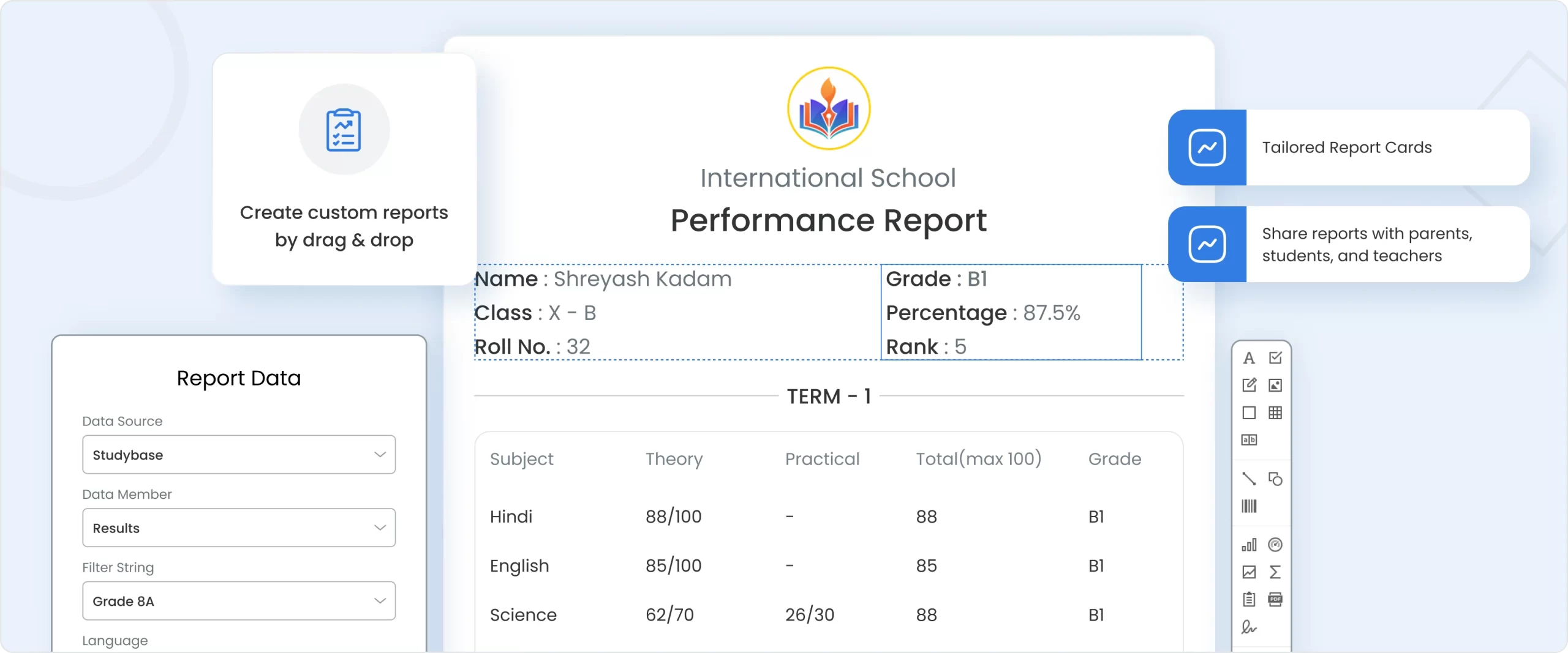 Customization & Report Builders Dashboard